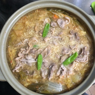 豆乳ピリ辛鍋